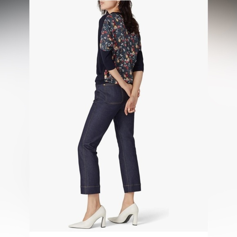 Derek Lam floral back black sweater - woman’s XS